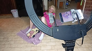 College Girl Gets Her Pussy Fucked with Rc Car