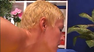 Hairy Lesbian MILFs Fisting Each Other's Wet Pussies