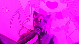 Latex Doll Fucks Her Mouth with a Huge Tentacule