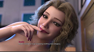 The two of them sharing beautiful bliss on the bed. gameplay