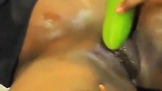 My Boss Horny Stepdaughter Wants the Huge Cucumber in Her Wet Pussy and I Slot in My Dick and She Liked It