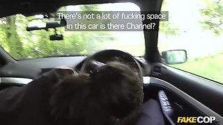 Faux Cop - Ultra-kinky Amateur Gets Arched Over the Van and Plunged POINT OF VIEW