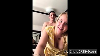 Blonde Amateur Enjoys Doggy-Style Pounding