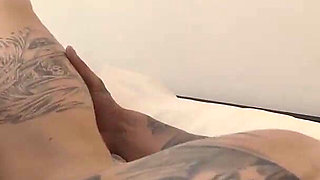 Horny Blonde Fucks Tattooed Guy and Squirts on His Fase