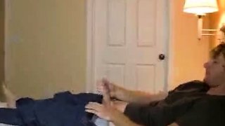 Sexy MILF Angie Niore loves it when Joey gets out of line,