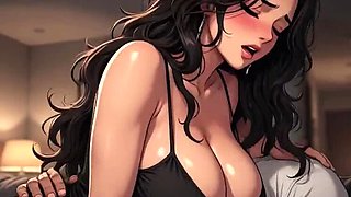 25yo Babe Fucks Stepdad on Couch in Risky Quiet Sex