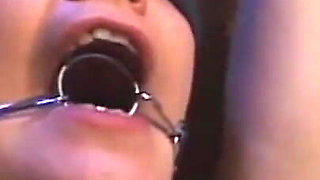 Humiliating hanging out, mouth tightening