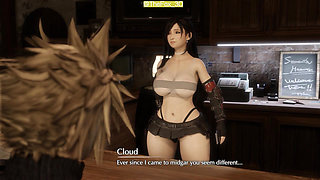 Final Fantasy VII FF7 - Tifa Back Bar Movie Part 1 (Sound) By Secazz Animation 3D Hentai