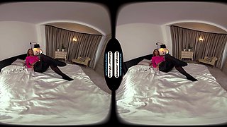 Natalia Forrest Sexy Secretary With Wolford Black Glossy Legwear