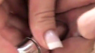 Tickling My Big Clit Huge Orgasm in the Shower