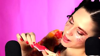 Close up teen pussy gaping action