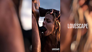Hot Blonde Fucks Stranger on Beach