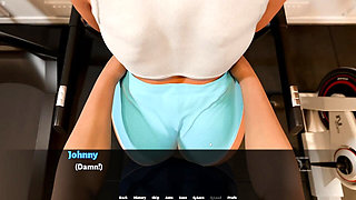 Busty Stepmom Touching Herself After Doing Gym Workout with Me