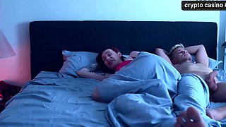 Milf in lingerie shares bed with step son, molten