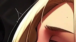 Big Titty Tifa & Petite Aerith Star in Spicy Toons: the Subway