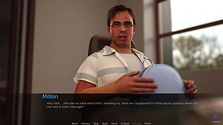 Sexy Married Teacher Having Threesome with Two Lucky Students - the Office