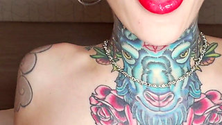 Slutty Inked Pornstar Hotel Facefuck Squirty Screaming Creampie Breeding!
