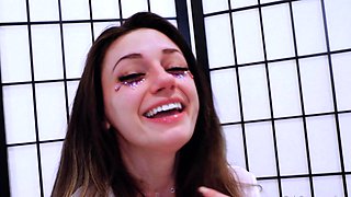 Chubby Brunette Big Boobs Dildo Masturbation