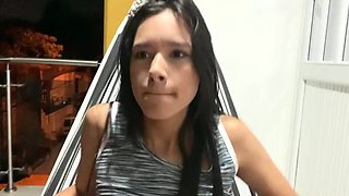 Outdoor assfucking fuckfest on the balcony. A passerby looks at us!