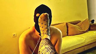 Dominatrix Nika Makes Her Slave Sniff Her Sweaty Socks After Boots Come Off