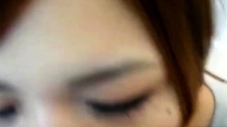 Asian Amateur Homemade Hardcore with a Mouthful