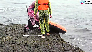 Two Girls One Dinghy: Tight Rubber & Pvc Rainwear