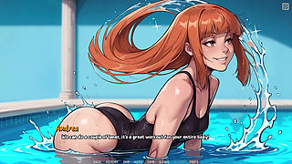 She Slurps BBC by the Pool - Shadows of Ambition 29 - Animated Cartoon Porn Game