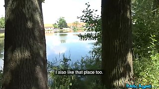 Let's have porn right here next to the lake - public agent