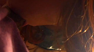 Homemade Hotwife MILF - Night Bedroom Blowjob and Cowgirl Ends in Her Mouth