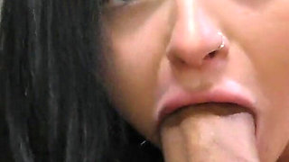 Busty Brunette Payton Preslee Gets More Than the Tip