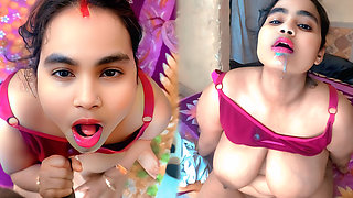 Horny Stepmom Shares Bed with Step Son & Rides His Cock Till Creampie