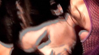 Enchanting nymph at brunette movie