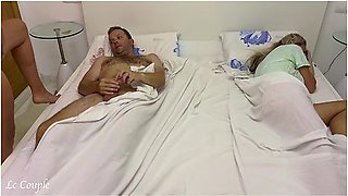Wife Wakes Up And Enjoys Watching Her Husband With Their Girlfriendreal Cuckquean Wife