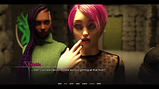 Taboo University - Big Titty Emo College Girl Gets Conforted by Busty Black Girl with Tattoos