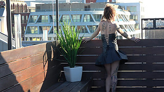 Spontaneous Blowjob Over the Rooftops of Berlin