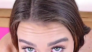 POV Interview Sex with Slender and Tall American Beauty Veronica Church