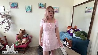 Step-Aunt Rates My Big Cock and Takes a Creampie - Jane Cane