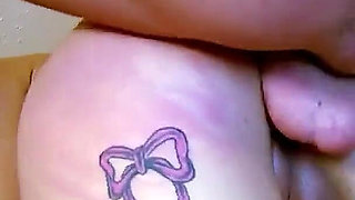 Dirty teen Jordanne ass fucked by stepdad with a big cock and condom
