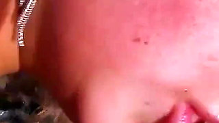 Blonde teen Nicole fucked to orgasm by step dad on the beach