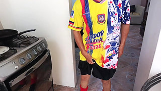 I fuck my beautiful, big-titted Mexican stepdaughter before the World Cup starts.