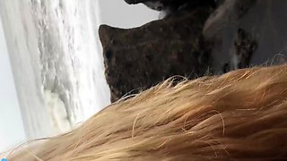 public dark beach fuck with big ass blonde teen creampie