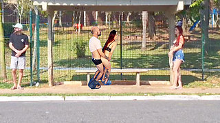 Sex In The Middle Of People Outdoors At The Bus Stop Lots Of Madness