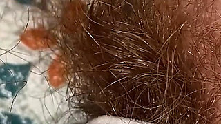 Super Thick and Long Plussy Hair Bush Closeup