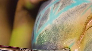 Double Metal Dildo Lesbian Fun with Anuskatzz