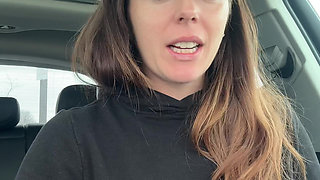 Canadian Hottie Gets off in the Drive Thru!