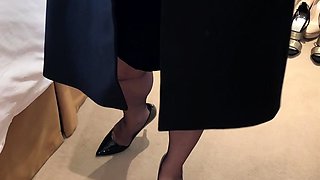 Linsey Dawn solo foot fetish