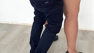 Came Home to Work to the Secretary, but Left with Empty Balls. Sex with the Secretary with Conversations