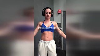 ThickMouse9 Flashes Pussy in Steamy Lesbian Yoga