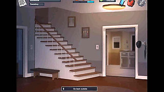 Summertime saga: horny cougar MILF got fucked hard with a cucumber ep 174