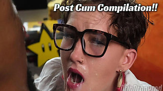 Emma Shay Post Cum Blowjob Compilation - BBC Facial & Cumshot with Ahanu Reed